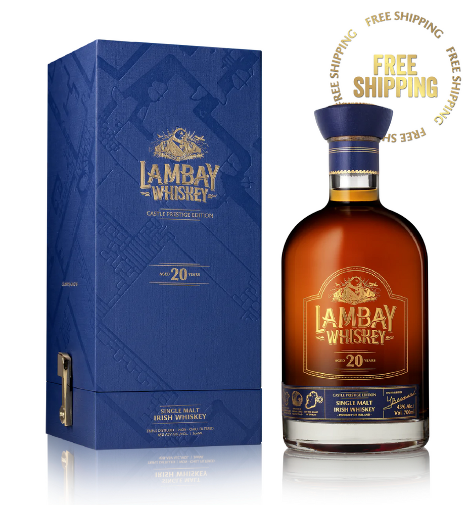 Lambay Whiskey Single Malt 20 years Old | Castle Prestige Edition | 43% ABV
