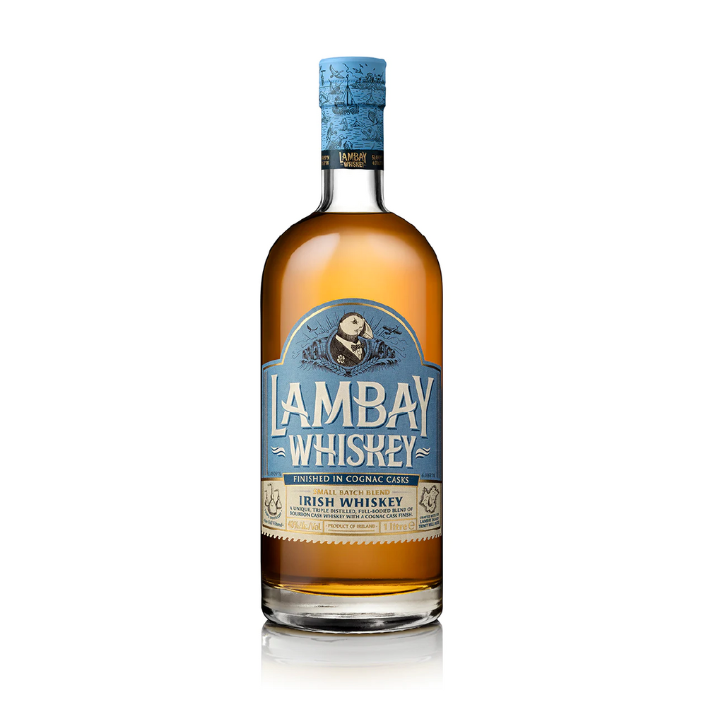 
                  
                    Load image into Gallery viewer, Lambay Whiskey Small Batch Blend 1 litre 40% ABV
                  
                