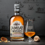 Our Lambay Malt Irish Whiskey 43° comes with 2 bespoke Lambay Whiskey glasses
