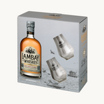The perfect gift for Whiskey enthusiasts - Our Lambay Malt Irish Whiskey 43° w/ 2 glasses 